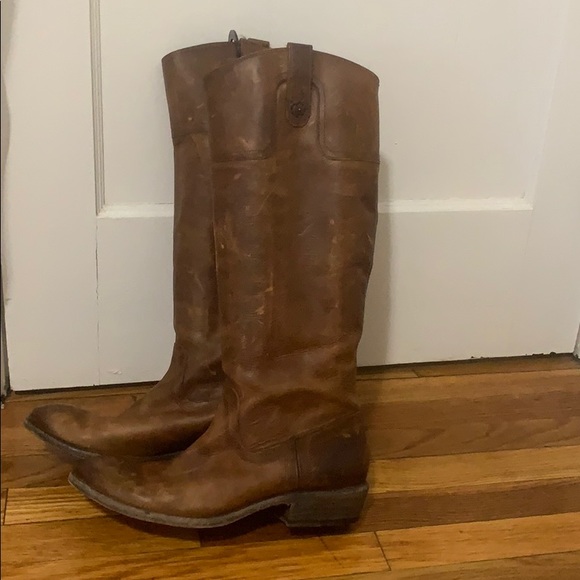 Size 11 women’s brown tall Frye boots - Picture 1 of 5